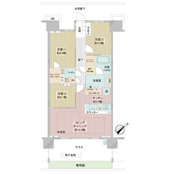 プレミスト王子神谷の間取図