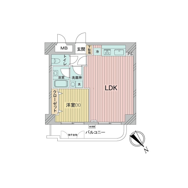 ベルハウス横浜反町の間取図