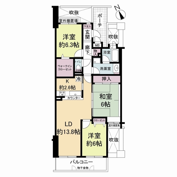 エミナンス高槻の間取図
