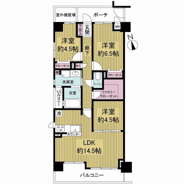 エス・バイ・エルマンション天王寺北の間取図