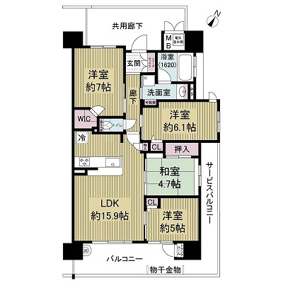 プレミスト守口レイグラードの間取図