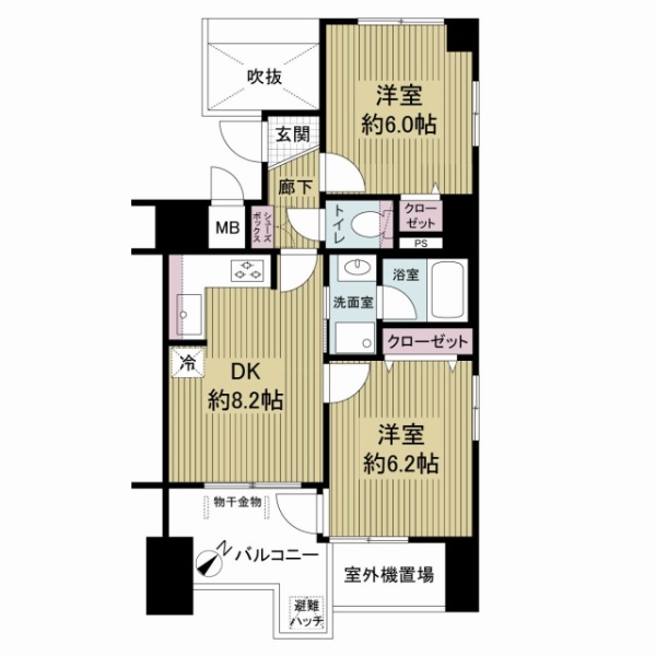 デ・リード神戸元町の間取図