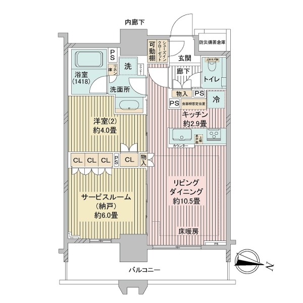 エクセレントザタワーの間取図