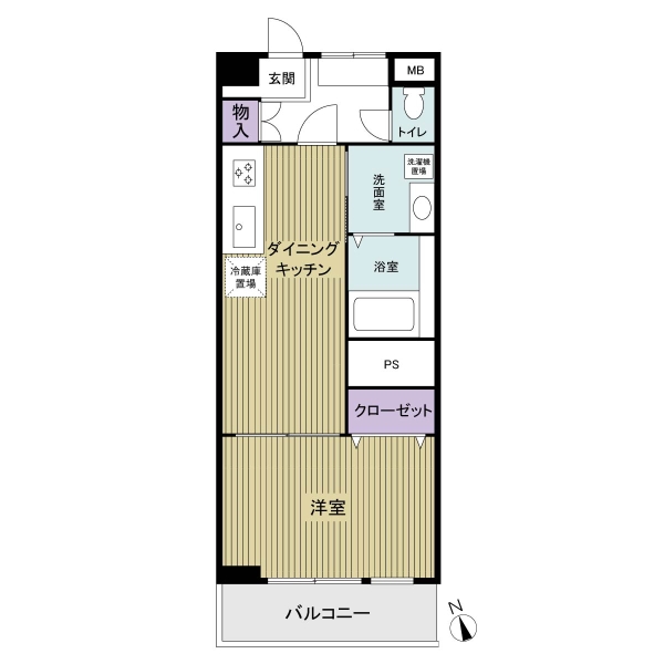 西船橋永谷マンションの間取図