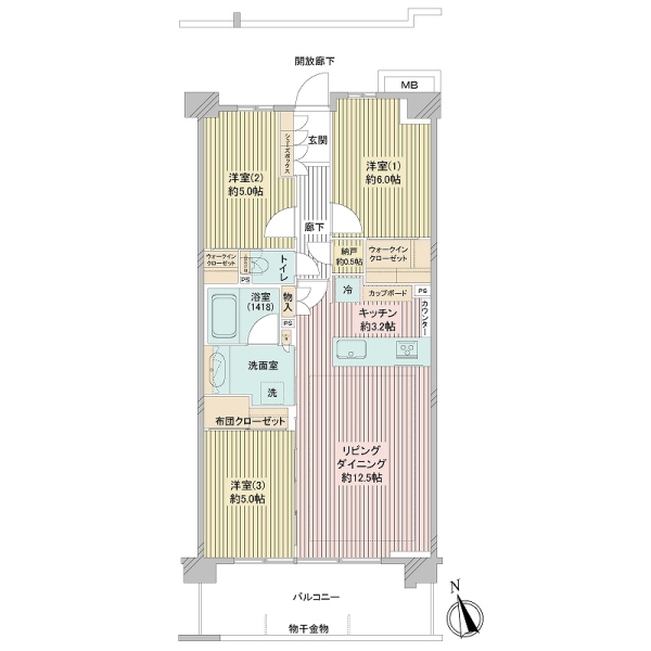 メイツ新川崎の間取図
