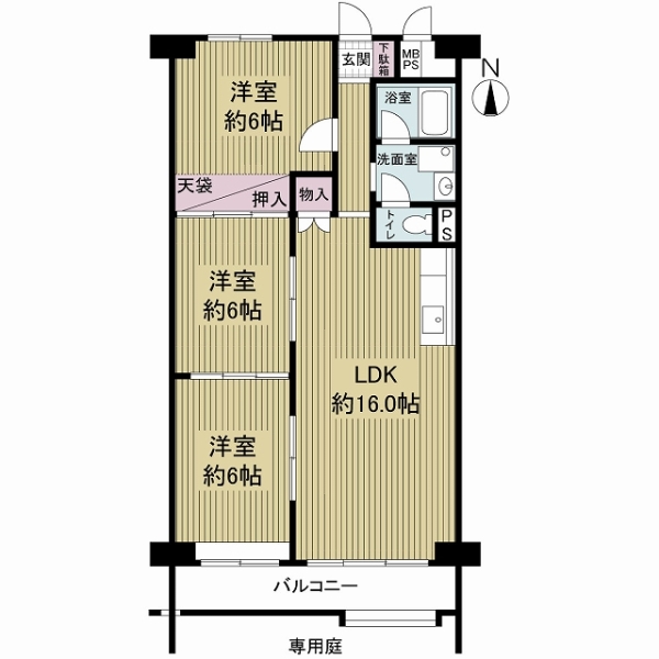 ファースト香里園ハイツの間取図