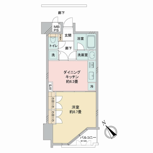 イトーピア成増マンションの間取図