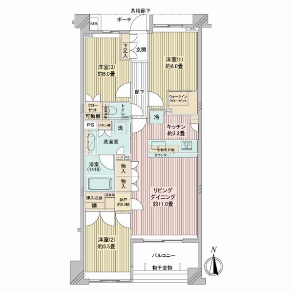 ヴィークステージ練馬豊玉桜ＨＯＵＳＥの間取図
