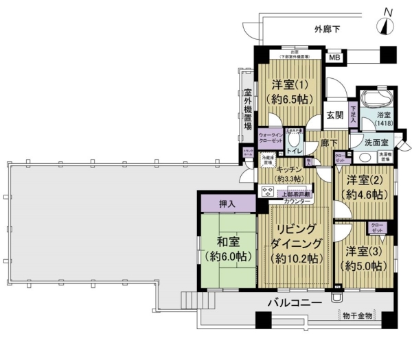 リリーベル墨田リバーコーストの間取図