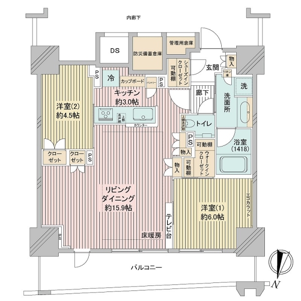 エクセレントザタワーの間取図
