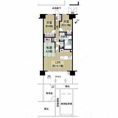 グランドパレス守口の間取図