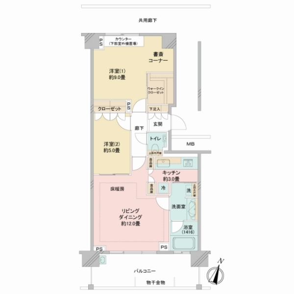 パークハウス　ザ　ガーデン　セントラルハウスの間取図