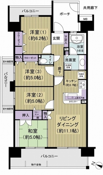 Ｂｅ　ＦＯＲＴの間取図