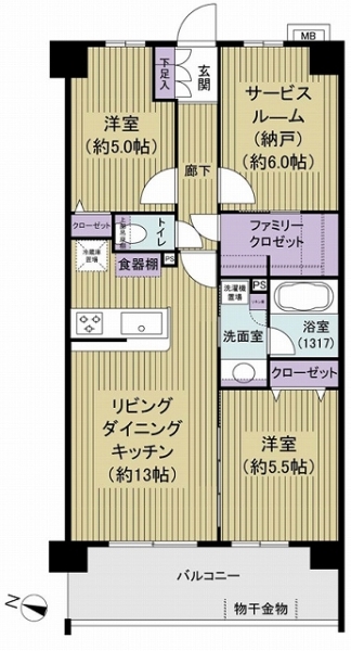 ブリシア一之江の間取図