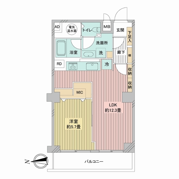 メガロン大井町の間取図
