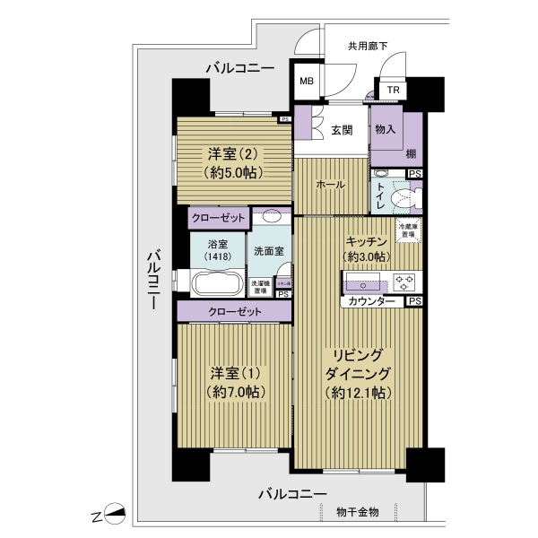 マスターズステージ泉ヶ丘の間取図