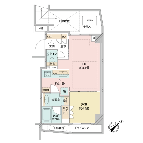 オープンレジデンシア本郷弥生の間取図