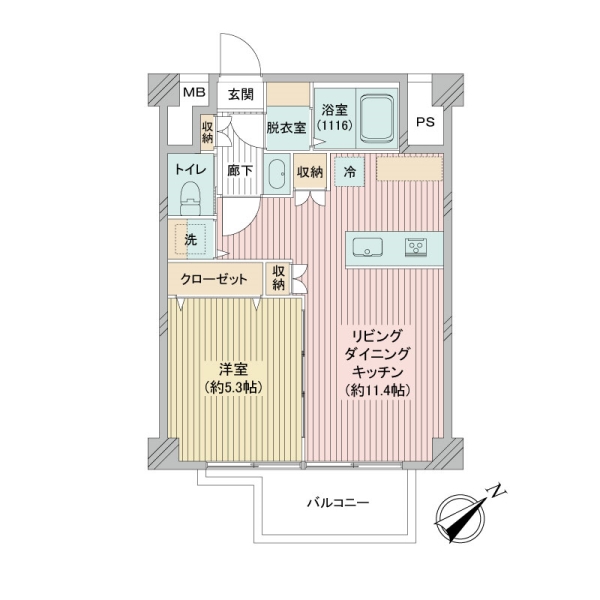 ステージ仙台坂の間取図