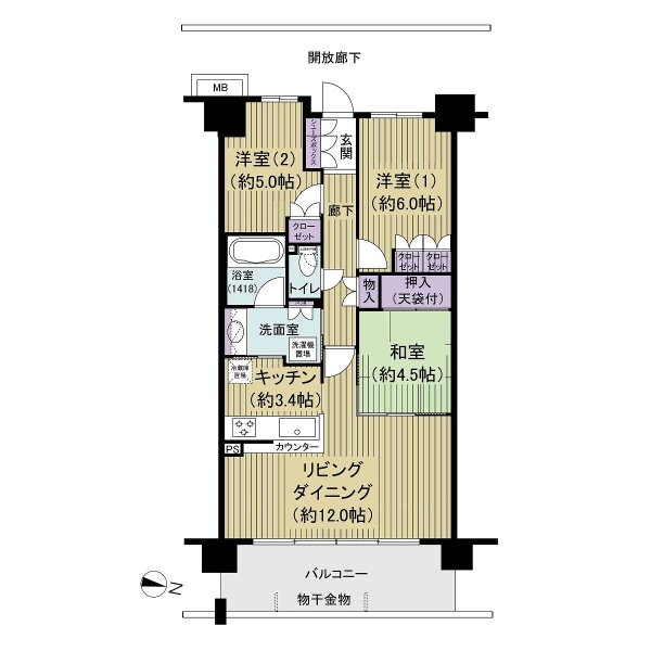 ソライエ・プレミアムテラスの間取図