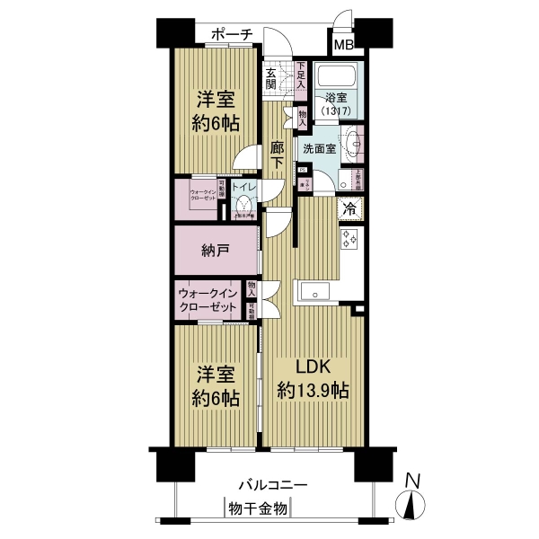 リコット岡崎駅東の間取図