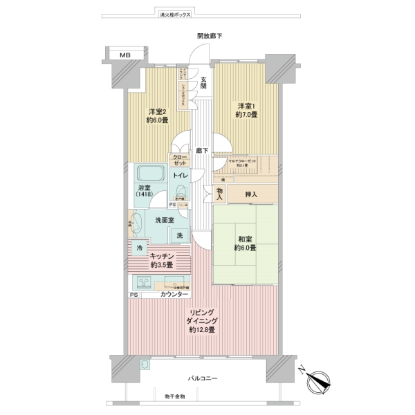 スターコート豊洲の間取図