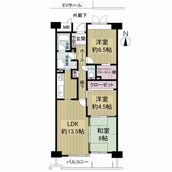 ベル・パークシティ画地ＩＩ　Ｆ棟の間取図