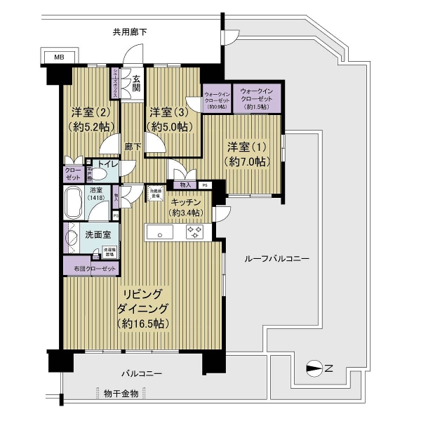 ル・サンク津田沼の間取図