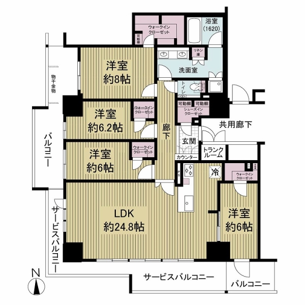 シエリアタワー大阪福島の間取図