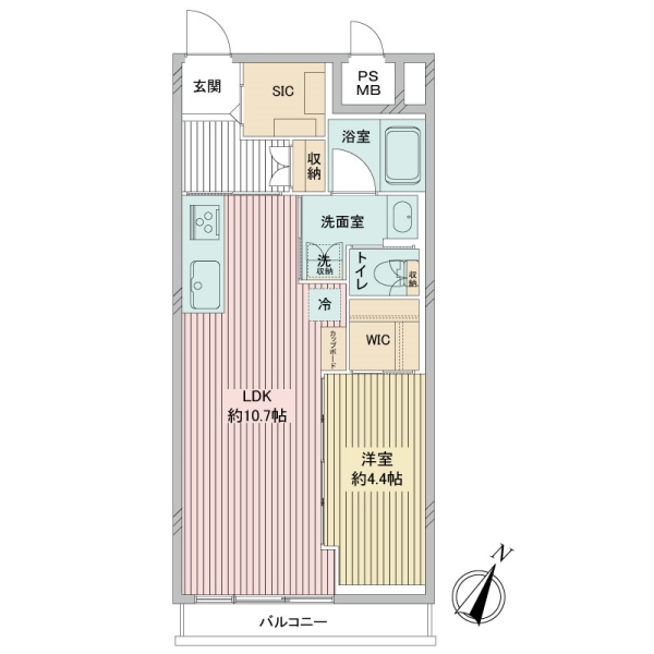 秀和第２築地レジデンスの間取図
