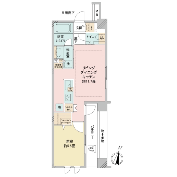 エクセレントシティ久米川レジデンスの間取図