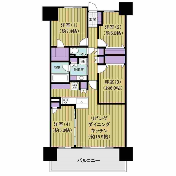 ユトリシア参番街の間取図