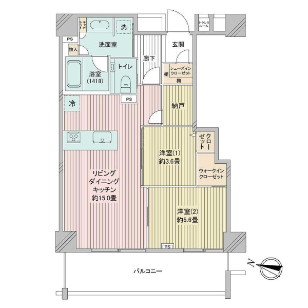 ザ・ライオンズ上野の森の間取図