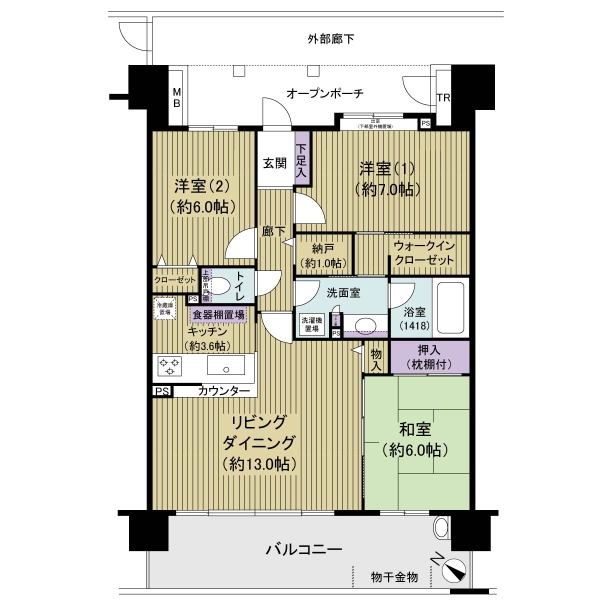 東京アクアガーデンの間取図