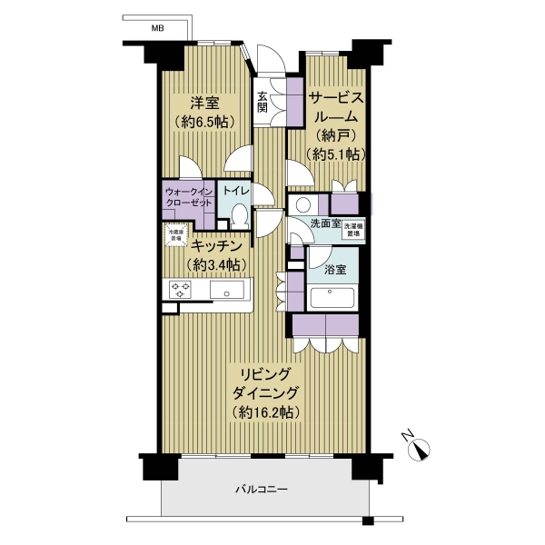 オーベル松戸ヒルズの間取図