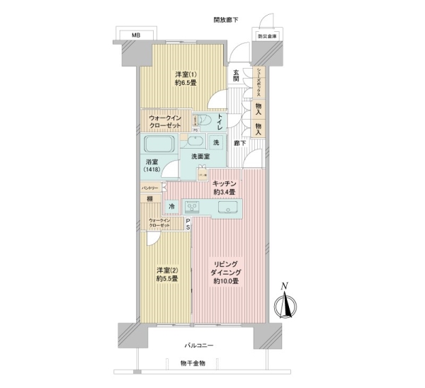 ブランシエラ品川勝島フレシアの間取図