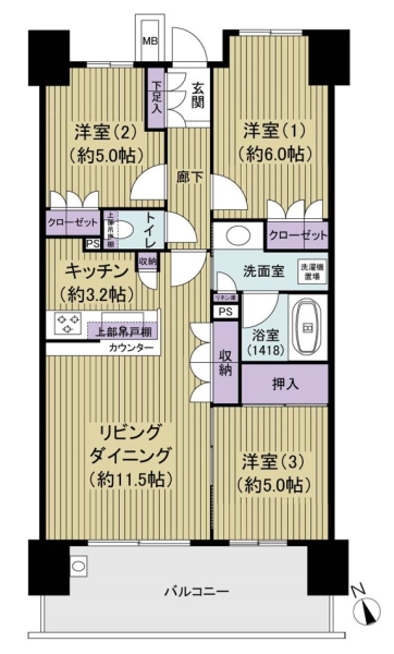 アデニウム浅草の間取図
