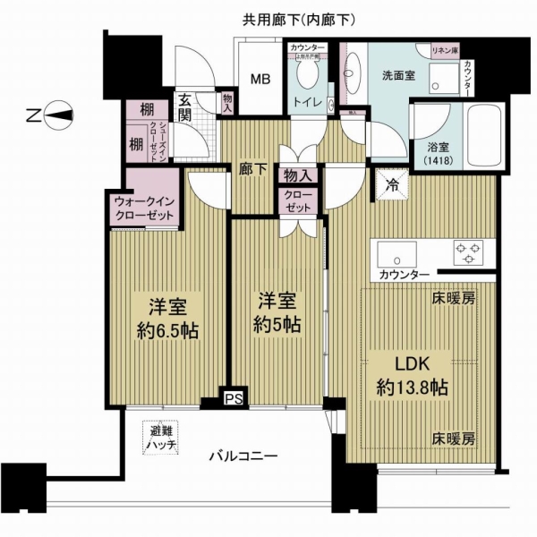 梅田ガーデンレジデンスの間取図
