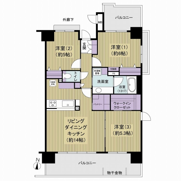 ベルグコート亀戸中央公園の間取図