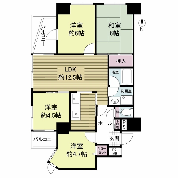 シンフォニーリサーチパークＥａｓｔの間取図