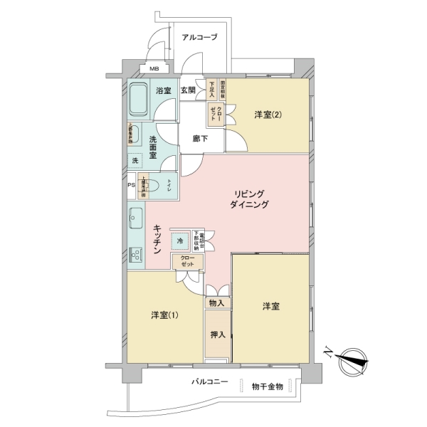 マイキャッスル小豆沢公園の間取図