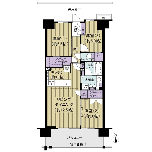プレミスト船橋塚田の間取図