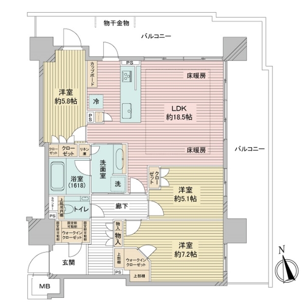 ザ・ファインタワー名古屋今池の間取図