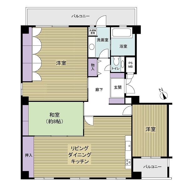 エステートマンション大濠・相羽ビルの間取図