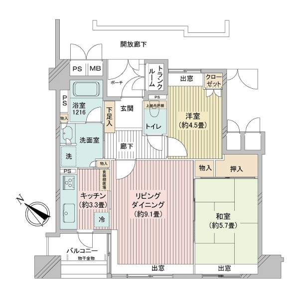 サンヴェール日本橋水天宮の間取図