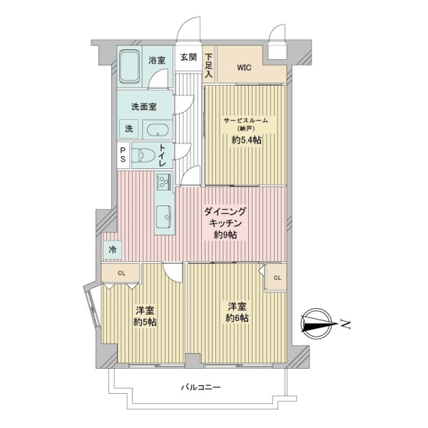 富士見台プラザの間取図