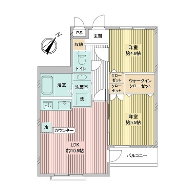 セザール南久が原の間取図