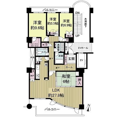 ラ・ビスタ宝塚ラ・メゾンの間取図
