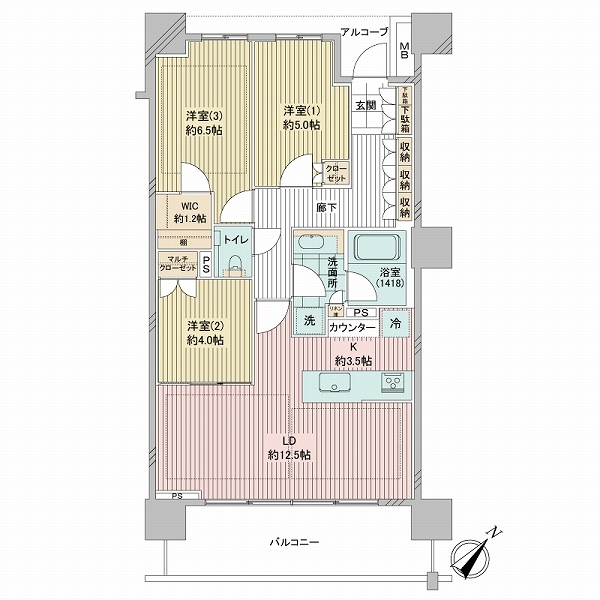 パークホームズ豊洲ザ　レジデンスの間取図