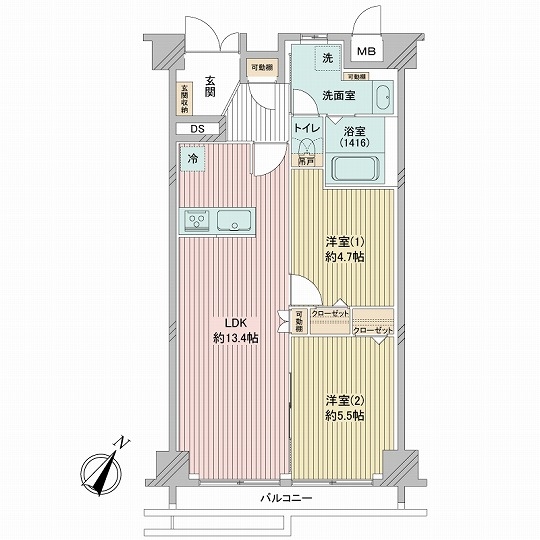 マンシヨン清水台の間取図