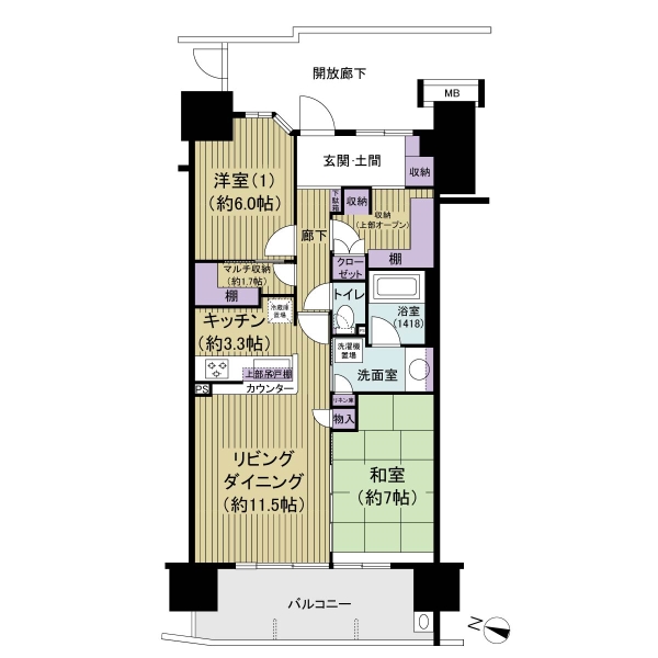 ステーションスイートの間取図